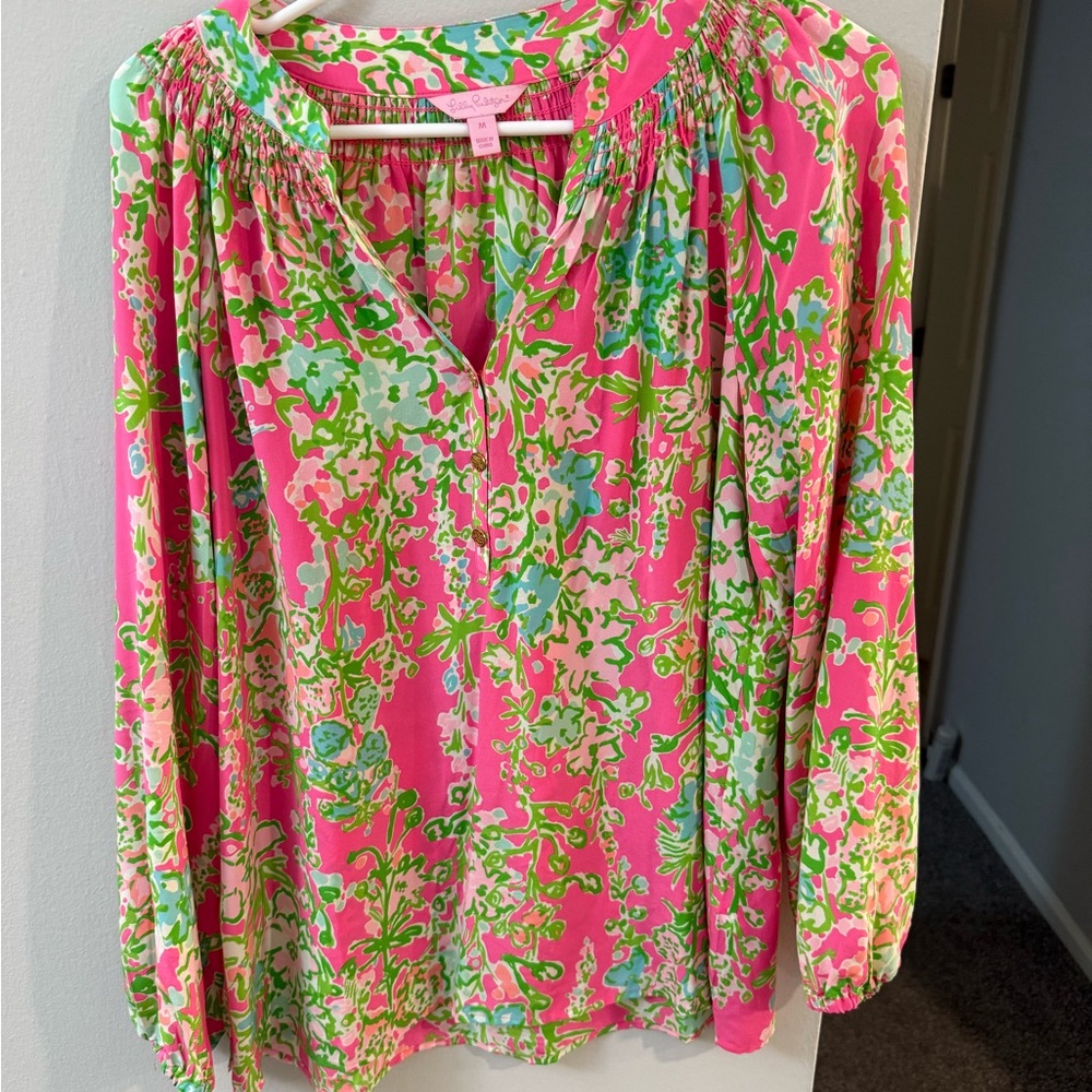 Lilly Pulitzer Elsa top in Southern Charm